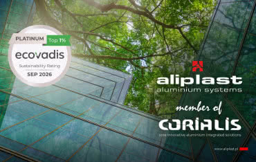 Platynowy Medal EcoVadis dla Grupy Corialis. Aliplast w top 1% na świecie