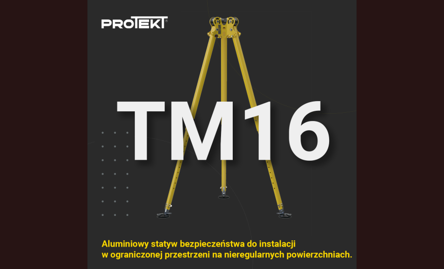 Nowość! TM 16 - kompaktowy aluminiowy statyw bezpieczeństwa na przyssawkach